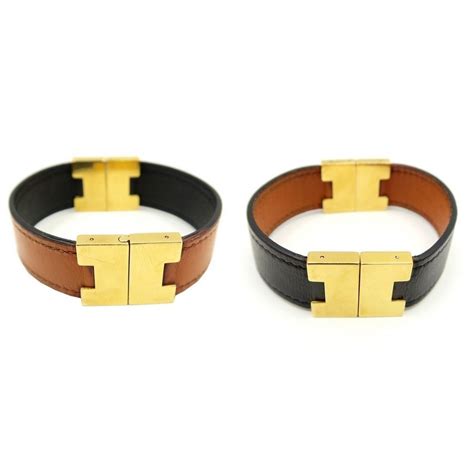 bracelet Hermes cuir reversible